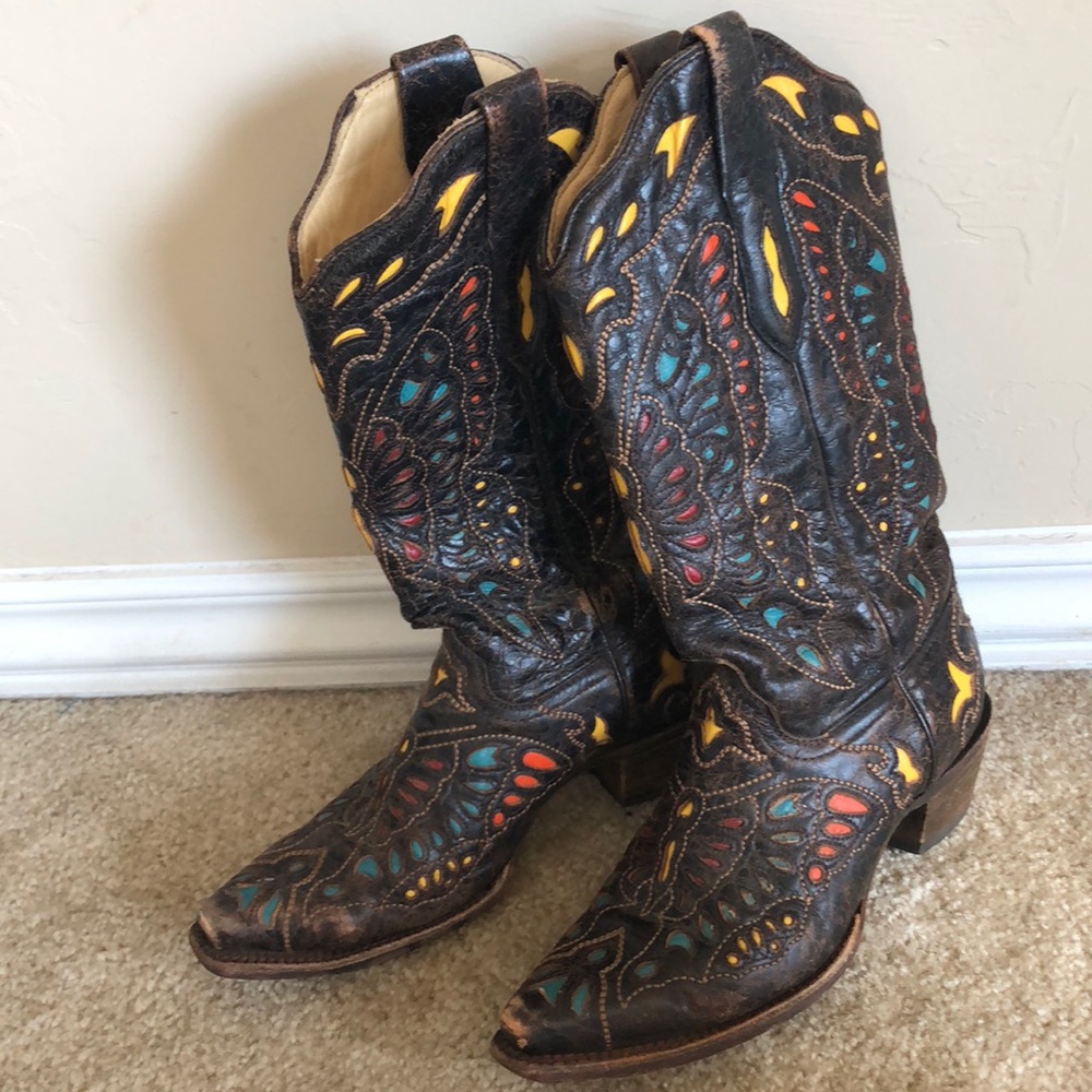Corral Vintage Butterfly Cowboy Boots